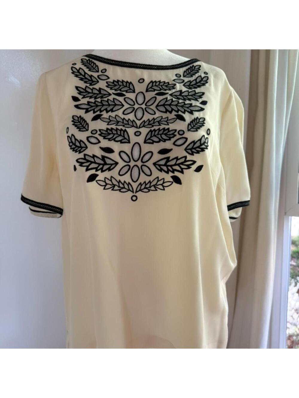 Madewell embroidered blouse